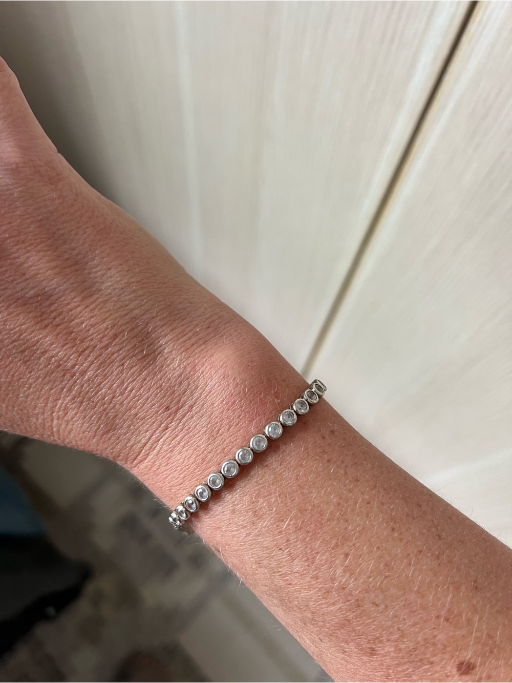 Dorsey Silver Crystal Tennis Bracelet